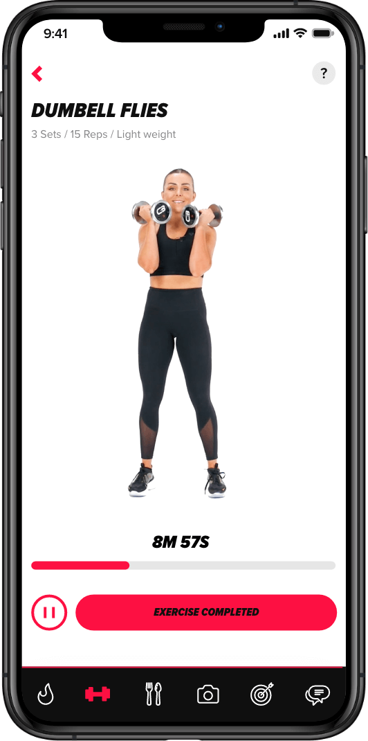 Gym workouts with the Courtney Black Fitness App